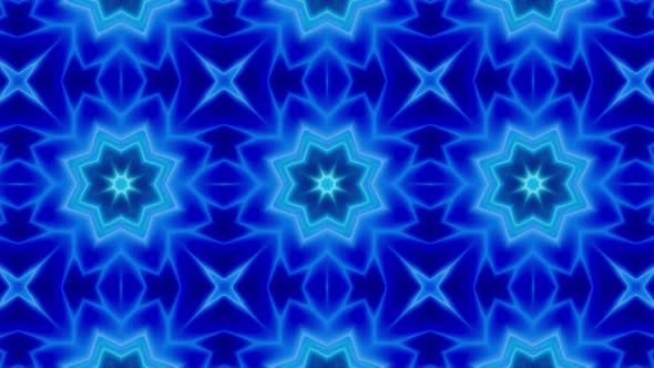 Blue Kaleidoscope Loop 4K 12