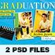 2 PSD Graduation Invitation Card - GraphicRiver Item for Sale