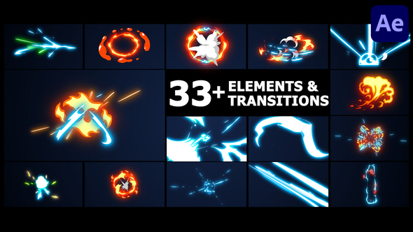 Elements And Transitions | After Effects alt