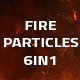 Fire Particles Loop Backgrounds Pack 6in1 - VideoHive Item for Sale
