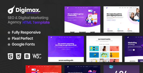 Digimax - SEO & Digital Marketing Agency HTML Template