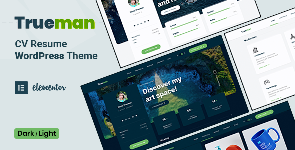 Trueman – CV WordPress Theme