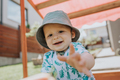 Happy kid enjoying outdoors in summertime. - PhotoDune Item for Sale