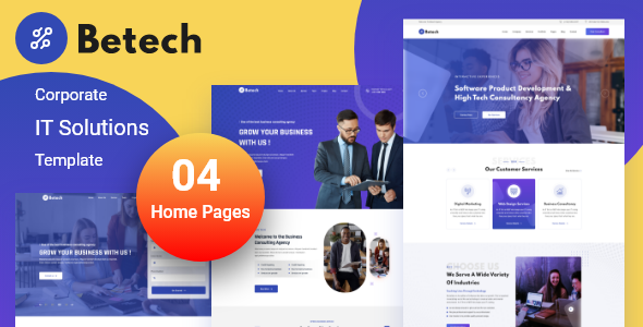 Betech - IT Solutions Agency Template