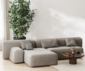 Modern living room interior with gray sofa, 3d rendering - PhotoDune Item for Sale