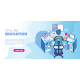 Learning Online at Home Concept - GraphicRiver Item for Sale