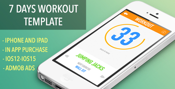 7 Day Workout Challenge - Ios App With Healthkit And Youtubeplayer