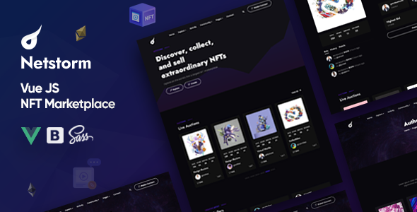 Netstorm - Vue JS NFT Marketplace