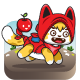 Little Red Hood Cat Game Asset Sprites - GraphicRiver Item for Sale