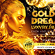 Golden Dreams Party Flyer vol.2 - GraphicRiver Item for Sale