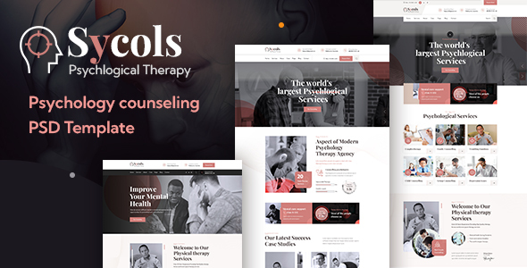 Sycols - Psychology Counseling PSD Template