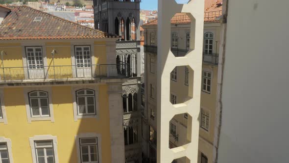 Santa Justa Lift in Lisbon, Portugal