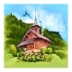Swiss Village Iseltwald Switzerland - GraphicRiver Item for Sale