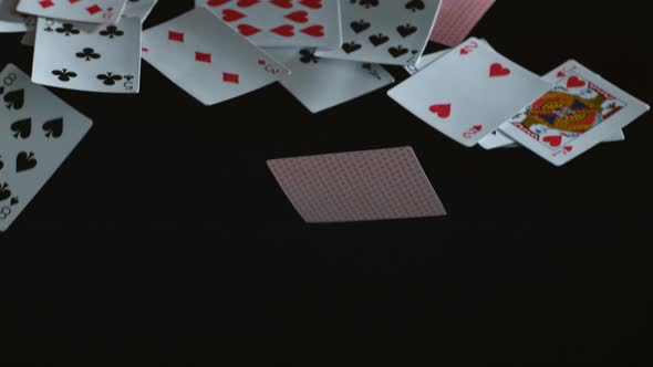 Cards falling in slow motion; shot on Phantom Flex 4K at 1000 fps alt