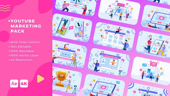 YouTube Marketing Pack | After Effects alt