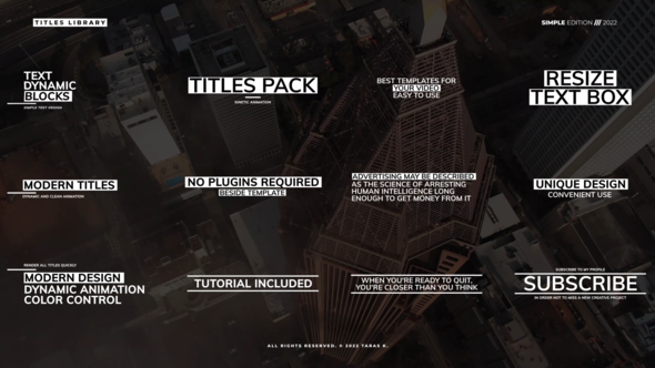 Typography Titles | After Effects alt