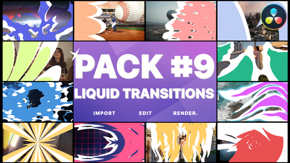 Liquid Transitions Pack 09 | DaVinci Resolve