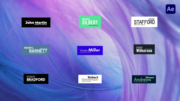 Classic Lower Thirds For After Effects alt