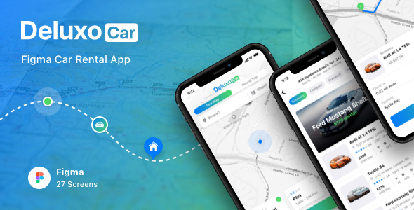 Deluxo Car - Figma Car Rental App