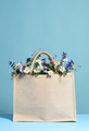 Beige cotton tote bag with wildflowers - PhotoDune Item for Sale