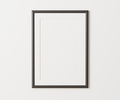 Black portrait frame with mat mockup on white wall, 3:4 ratio, 30x40 cm, 18x24". empty poster frame - PhotoDune Item for Sale