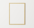 Wooden frame mockup on white wall, 3:4 ratio, 30x40 cm, 18x24". empty poster frame mock up - PhotoDune Item for Sale