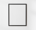 Black blank frame on white wall mockup, 4:5 ratio - 40x50 cm, 16 x 20 inches, poster frame mockup - PhotoDune Item for Sale