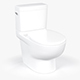 Classic White Toilet - 3DOcean Item for Sale