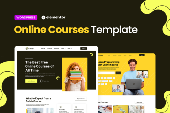 Collab – Online Courses Elementor Template Kit