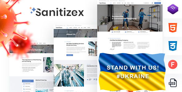 Sanitizex - Sanitizing Services HTML Template