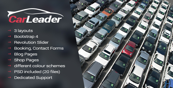 CarLeader - Car Dealer HTML website template