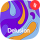 Delusion - Psychedelic Outline Liquid Backgrounds - GraphicRiver Item for Sale