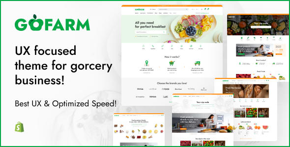 Gofarm - Grocery Food Shopify Theme