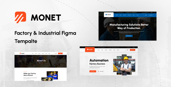 Monet - Construction Company Figma Template