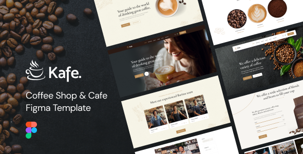 Kafe - Coffee Shop & Cafe Figma Template