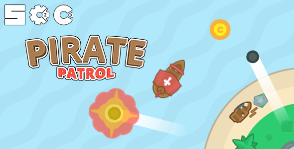 Pirate Patrol - HTML5 Game (Construct 2/3)