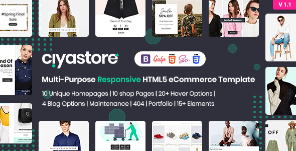 Ciyastore - Multi-Purpose Responsive HTML5 eCommerce Template
