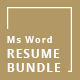 Word Resume Bundle - GraphicRiver Item for Sale