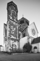 Herz-Jesu Church in Aachen, Germany in black and white - PhotoDune Item for Sale