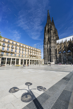 Cologne Cathedral And Shadow, Germany
