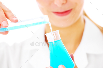 over white background