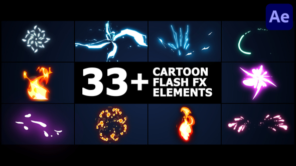 Cartoon Flash FX Elements Pack for After Effects alt