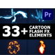 Cartoon Flash FX Elements Pack for Premiere Pro - VideoHive Item for Sale