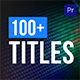 Modern Titles Elements Pack Thumbnail