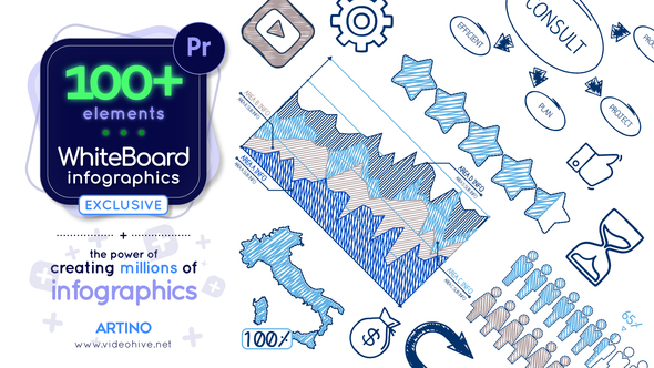 Whiteboard Infographic Mogrt