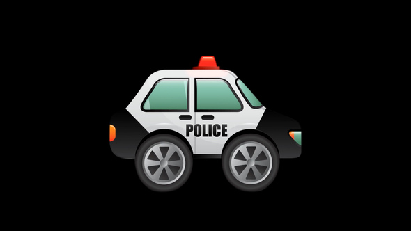 Police Car Cartoon