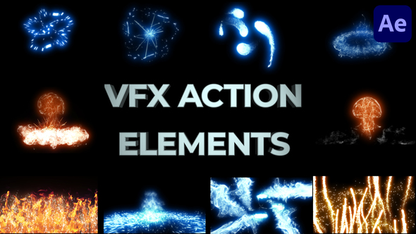 VFX Action Elements And Transitions for After Effects alt