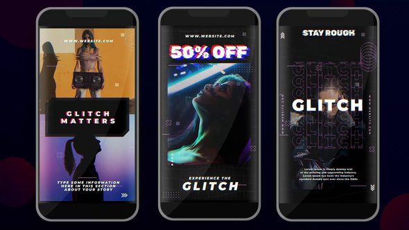 Glitch Instagram Stories 2 alt