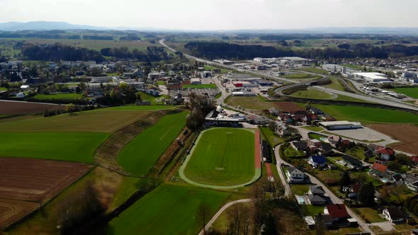 Drone Video of an Village in Upper Austria