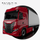 Iveco S-Way Trailer Low poly - 3DOcean Item for Sale